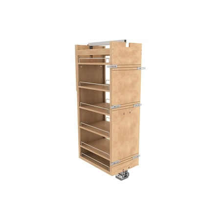 Rev-A-Shelf Maple Veneer, Light Brown, 14 in W, 51.65 in H, 23.67 in L, Light Brown 448-TPF51-14-1